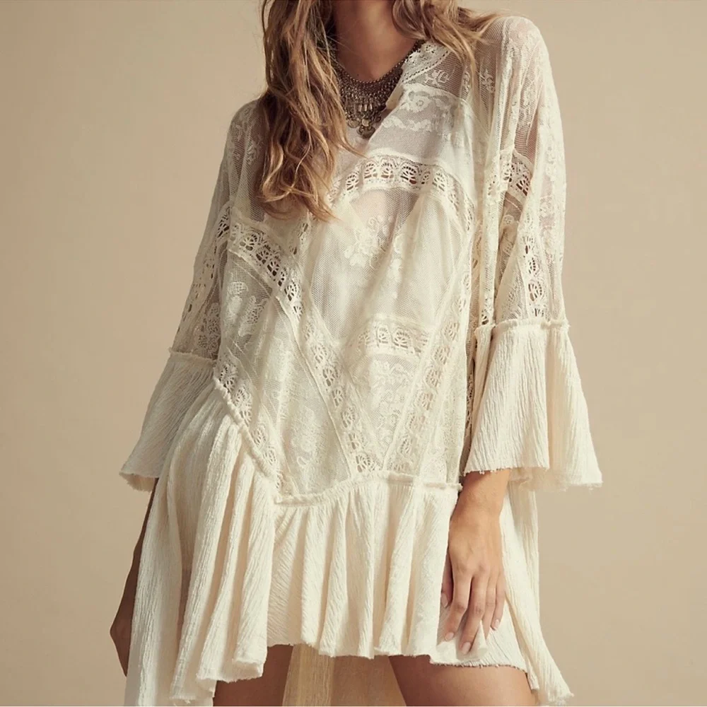 NWT Free People | Layered In Lace Swing Dress | Small